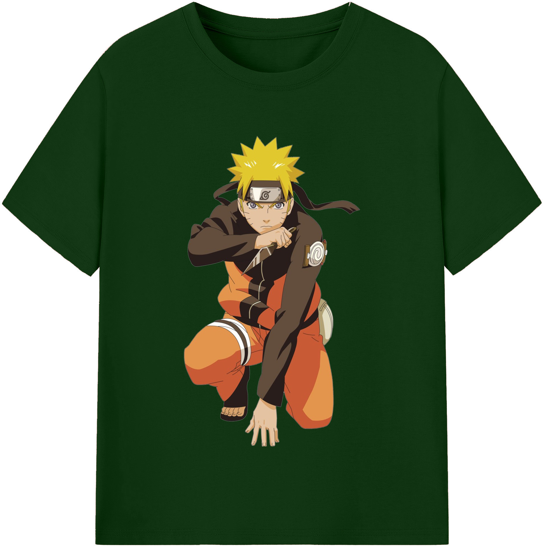 （画像用） NARUTO -ナルト- うずまき ナルト Uzumaki Naruto 綿100％半袖Tシャツ（フロントプリント）